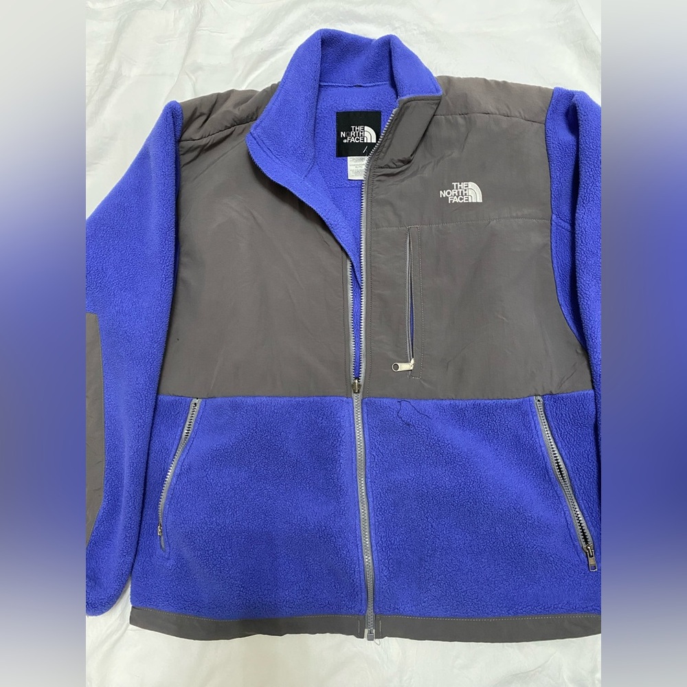 The North Face Men'/woman Royal Blue and Charcoal Jacket